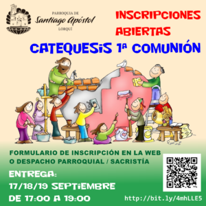 Cartel Inscripciones Catequesis Primera Comunión